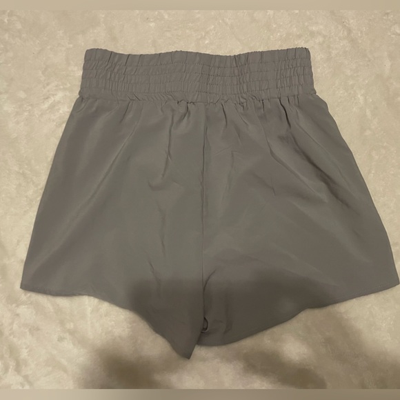 Gray Women's Elastic Flowy Shorts - Picture 4 of 5